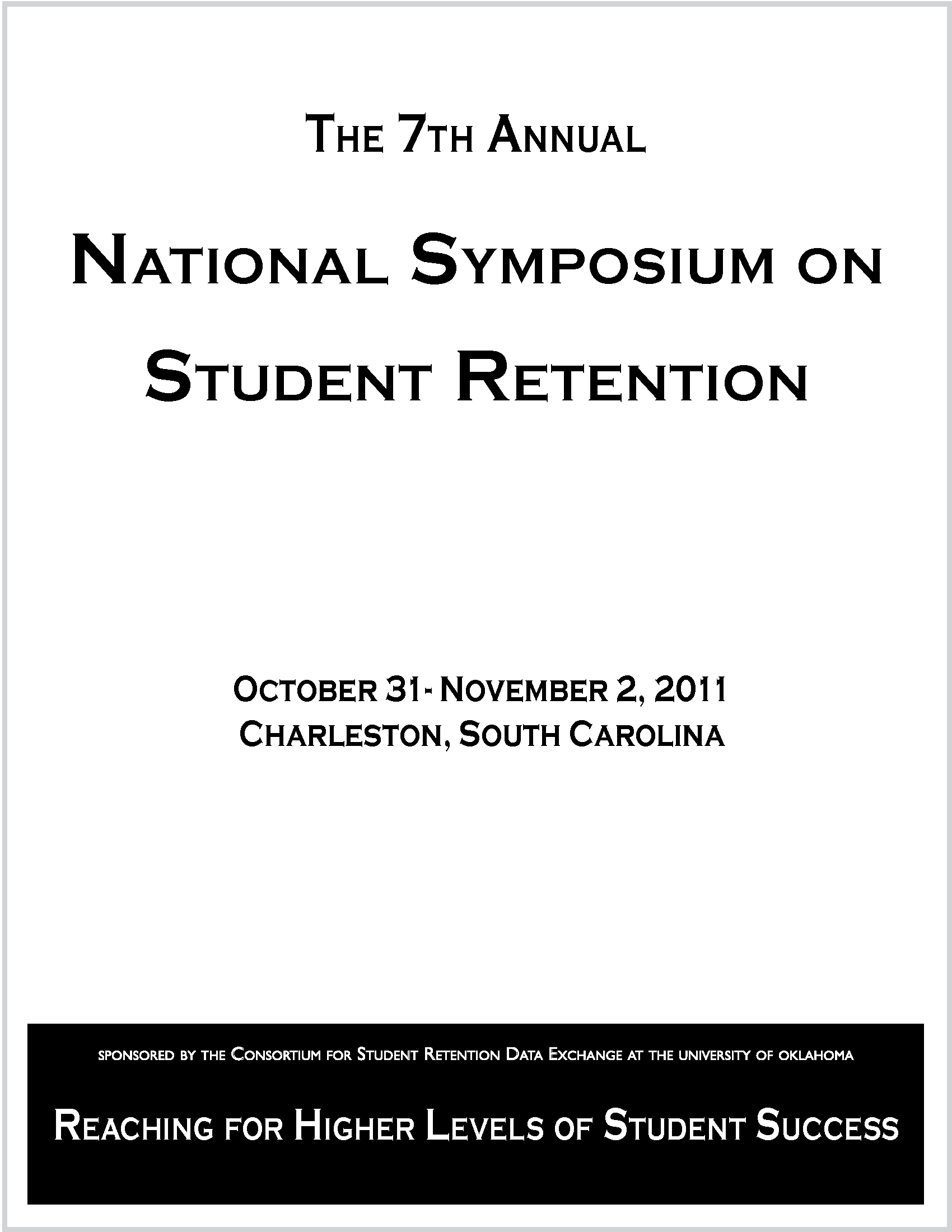 Link to 2011 NSSR Program